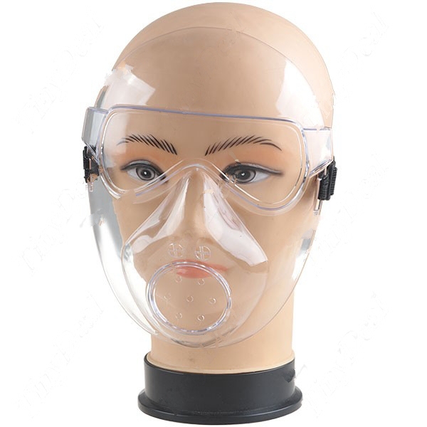 HotNewPopular  ̴ Ǯ ̽ öƽ  ProtectorElastic Ʈ ũ/HotNewPopular Transparent Visible Full Face Plastic Mask Shield ProtectorElastic Belt